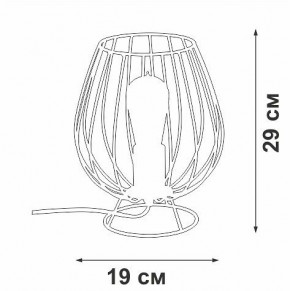 Настольная лампа декоративная Vitaluce V4296 V4296-0/1L в Нижневартовске - nizhnevartovsk.mebel24.online | фото 3