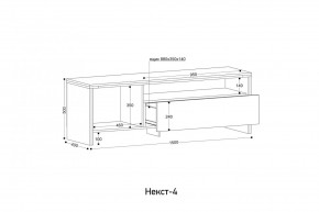 НЕКСТ - 4 Тумба ТВ в Нижневартовске - nizhnevartovsk.mebel24.online | фото 2