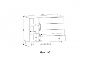 НЕКСТ - К3 Комод в Нижневартовске - nizhnevartovsk.mebel24.online | фото 2