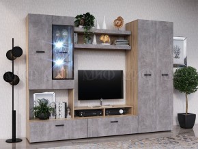 Нэнси New Пенал (ЛДСП) Бетон светлый/Сонома в Нижневартовске - nizhnevartovsk.mebel24.online | фото 3
