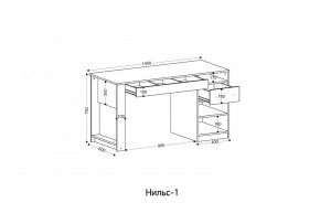 НИЛЬС - 1 Стол письменный в Нижневартовске - nizhnevartovsk.mebel24.online | фото 2