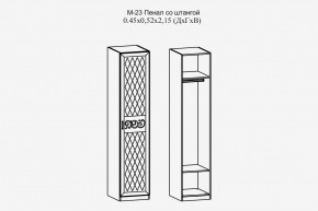 Париж №23 Пенал со штангой (ясень шимо свет/силк-тирамису) в Нижневартовске - nizhnevartovsk.mebel24.online | фото 2