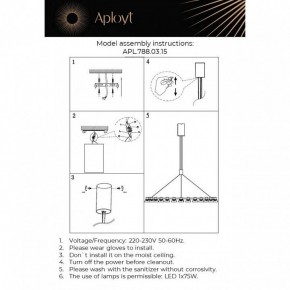 Подвесная люстра Aployt Rezeda APL.788.03.15 в Нижневартовске - nizhnevartovsk.mebel24.online | фото 13