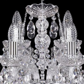 Подвесная люстра Bohemia Ivele Crystal 1411 1411/8+4/195/Ni в Нижневартовске - nizhnevartovsk.mebel24.online | фото 4