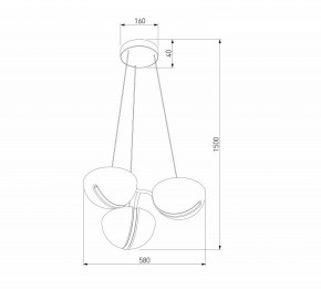 Подвесная люстра Eurosvet Emisfero 50083/3 LED золото в Нижневартовске - nizhnevartovsk.mebel24.online | фото 6
