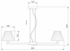 Подвесная люстра Eurosvet Peony 60136/8 хром/графит в Нижневартовске - nizhnevartovsk.mebel24.online | фото 3