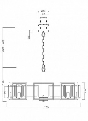 Подвесная люстра Maytoni Bowi H009PL-08G в Нижневартовске - nizhnevartovsk.mebel24.online | фото 4