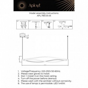 Подвесной светильник Aployt Manon APL.783.03.45 в Нижневартовске - nizhnevartovsk.mebel24.online | фото 4