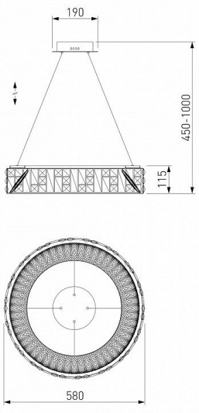 Подвесной светильник Bogate-s Cliff 90373/1 в Нижневартовске - nizhnevartovsk.mebel24.online | фото 5