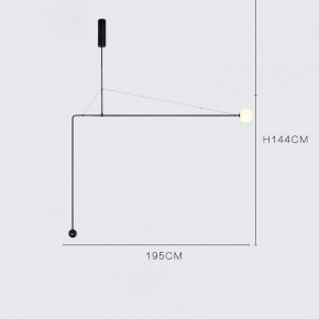 Подвесной светильник Imperiumloft Lines LINES-11 в Нижневартовске - nizhnevartovsk.mebel24.online | фото 3