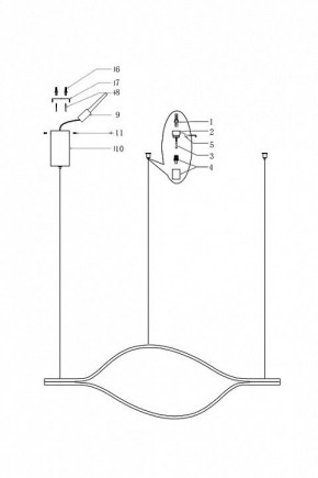 Подвесной светильник Imperiumloft Tape Light TRUDY01 в Нижневартовске - nizhnevartovsk.mebel24.online | фото 4