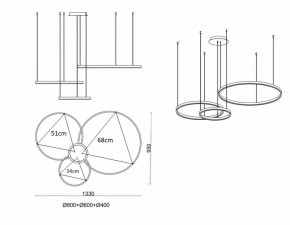 Подвесной светильник Kink Light Тор 08223,33P(3000K) в Нижневартовске - nizhnevartovsk.mebel24.online | фото 3