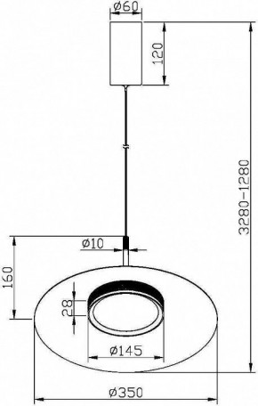 Подвесной светильник Maytoni Halo MOD041PL-L15B3K1 в Нижневартовске - nizhnevartovsk.mebel24.online | фото 5