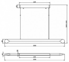 Подвесной светильник Maytoni Motion MOD276PL-L40W3K в Нижневартовске - nizhnevartovsk.mebel24.online | фото 4