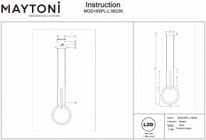 Подвесной светильник Maytoni Node MOD165PL-L18G3K в Нижневартовске - nizhnevartovsk.mebel24.online | фото 3