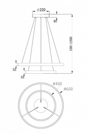 Подвесной светильник Maytoni Rim MOD058PL-L55W4K в Нижневартовске - nizhnevartovsk.mebel24.online | фото 7