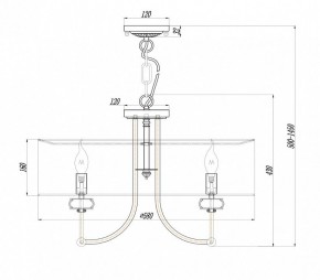 Подвесной светильник Maytoni Roma ARM006PL-06G в Нижневартовске - nizhnevartovsk.mebel24.online | фото 3