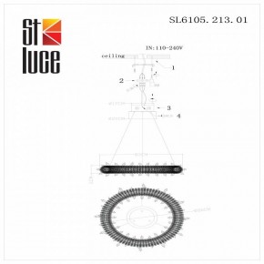 Подвесной светильник ST-Luce Lucchero SL6105.213.01 в Нижневартовске - nizhnevartovsk.mebel24.online | фото 6