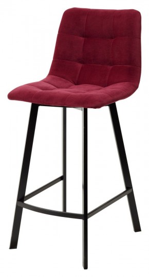 Полубарный стул CHILLI-QB SQUARE винный #16, велюр / черный каркас (H=66cm) М-City в Нижневартовске - nizhnevartovsk.mebel24.online | фото 2