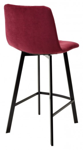 Полубарный стул CHILLI-QB SQUARE винный #16, велюр / черный каркас (H=66cm) М-City в Нижневартовске - nizhnevartovsk.mebel24.online | фото 6