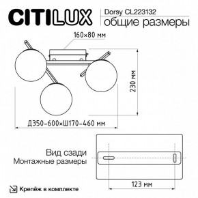 Потолочная люстра Citilux Dorsy CL223132 в Нижневартовске - nizhnevartovsk.mebel24.online | фото 12