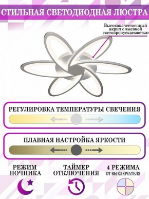 Потолочная люстра Natali Kovaltseva Smart home LED LAMPS 81217 в Нижневартовске - nizhnevartovsk.mebel24.online | фото 5