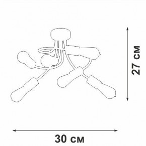 Потолочная люстра Vitaluce V3928 V3928-1/6PL в Нижневартовске - nizhnevartovsk.mebel24.online | фото 4