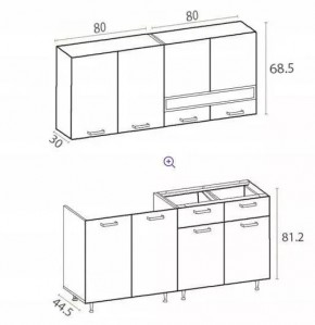 РИО-2 ЛДСП Кухонный гарнитур 1,6 м в Нижневартовске - nizhnevartovsk.mebel24.online | фото 7