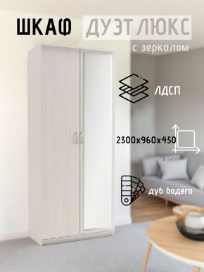 Шкаф 2-х створчатый Дуэт Люкс с зеркалом в Нижневартовске - nizhnevartovsk.mebel24.online | фото 5