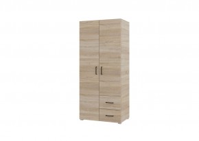 Шкаф 2-х створчатый с ящиками VICTOR (Сонома) в Нижневартовске - nizhnevartovsk.mebel24.online | фото