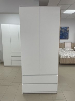 Шкаф 2-ств. с 2 ящиками "Бьянко" в Нижневартовске - nizhnevartovsk.mebel24.online | фото 3