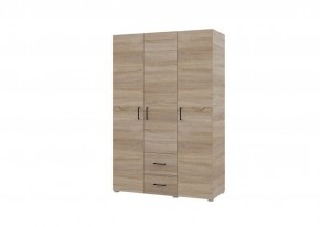 Шкаф 3-х створчатый с ящиками VICTOR (Сонома) в Нижневартовске - nizhnevartovsk.mebel24.online | фото
