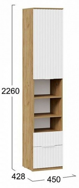 Шкаф комбинированный Хилтон Исп. 2 в Нижневартовске - nizhnevartovsk.mebel24.online | фото 8