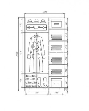 Шкаф-купе ХИТ 22-4-12-15 (420) в Нижневартовске - nizhnevartovsk.mebel24.online | фото 5