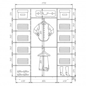 Шкаф-купе ХИТ 22-4-20/2-555 (420) в Нижневартовске - nizhnevartovsk.mebel24.online | фото 2