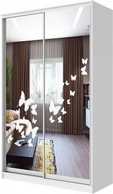 Шкаф-купе ХИТ 24-4-15-66 БАБОЧКИ в Нижневартовске - nizhnevartovsk.mebel24.online | фото