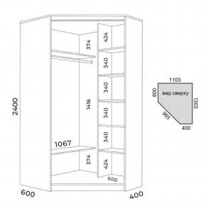 Шкаф-купе ХИТ-У-R-24-64-15 в Нижневартовске - nizhnevartovsk.mebel24.online | фото 3