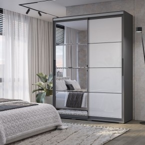 Шкаф-купе Крафт-6 1.6 м ШКК-06 (графит) в Нижневартовске - nizhnevartovsk.mebel24.online | фото 1