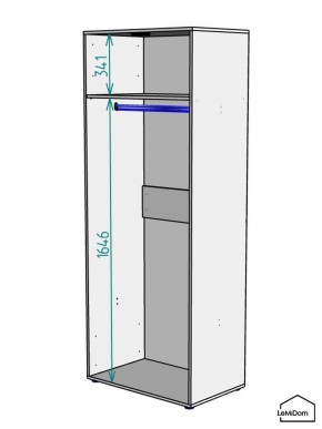 Шкаф Linnea MHR-2PO 2050х800х510 (Белый-М 11.1.2) в Нижневартовске - nizhnevartovsk.mebel24.online | фото 3