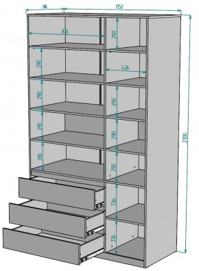 Шкаф Мальта H211 в Нижневартовске - nizhnevartovsk.mebel24.online | фото 2