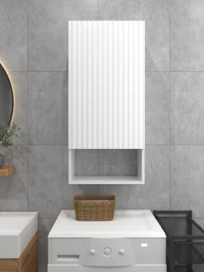 Шкаф навесной для ванной MH24-MA 450х960 (Белый-М 10.1.1) Белый глянец в Нижневартовске - nizhnevartovsk.mebel24.online | фото 2