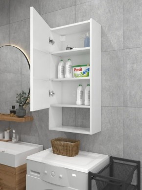 Шкаф навесной для ванной MH24-MA 450х960 (Белый-М 10.1.1) Белый глянец в Нижневартовске - nizhnevartovsk.mebel24.online | фото 3