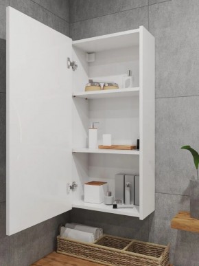 Шкаф навесной для ванной MH6-MA 450х960 (Белый-М 10.1.1) Белый глянец в Нижневартовске - nizhnevartovsk.mebel24.online | фото 3