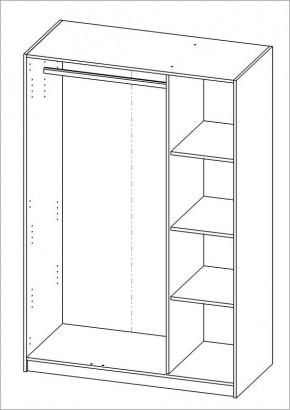 Шкаф ОРИОН трехдверный, цвет Дуб Венге в Нижневартовске - nizhnevartovsk.mebel24.online | фото 3