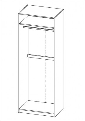 Шкаф ПЕГАС двухдверный, цвет белый в Нижневартовске - nizhnevartovsk.mebel24.online | фото 3