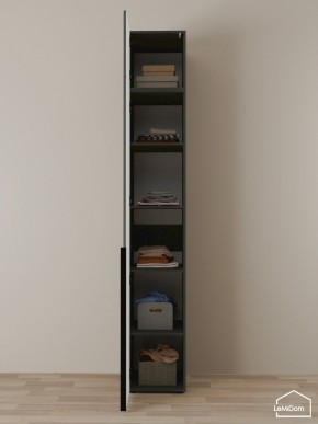 Шкаф с антресолью Linnea MHR-1A-2 2450х400х510 (Графит-М 11.1.25) в Нижневартовске - nizhnevartovsk.mebel24.online | фото 4