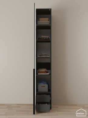 Шкаф с антресолью Linnea MHR-1A-4 2450х400х510 (Графит-М 11.1.25) в Нижневартовске - nizhnevartovsk.mebel24.online | фото 4