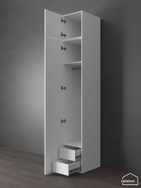 Шкаф с антресолью Linnea MHR-1POA-3 2450х400х510 (Белый-М 11.1.2) в Нижневартовске - nizhnevartovsk.mebel24.online | фото 6