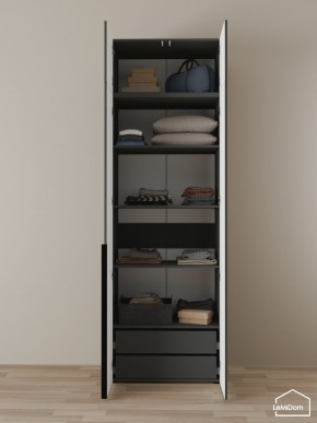 Шкаф с антресолью Linnea MHR-2A-3 2450х800х510 (Графит-М 11.1.25) в Нижневартовске - nizhnevartovsk.mebel24.online | фото 5