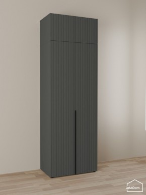 Шкаф с антресолью Linnea MHR-2A-4 2450х800х510 (Графит-М 11.1.25) в Нижневартовске - nizhnevartovsk.mebel24.online | фото 1